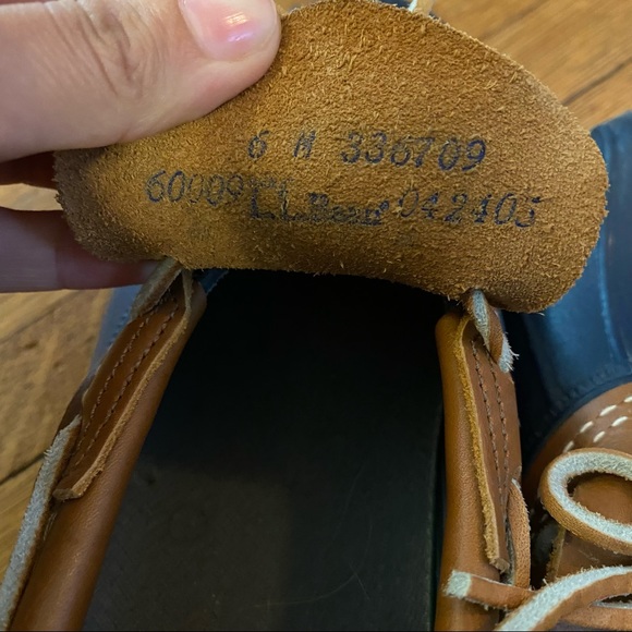 L.L. Bean Women's Bean Boots, Rubber Mocs - size 6M - Picture 6 of 6